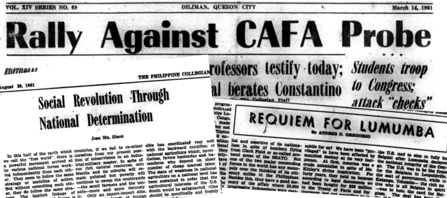 Philippine Collegian Articles, 1961